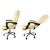 Fotel Biurowy Obrotowy z Podnóżkiem Wypoczynkowy Krzesło Biurowe Skóra